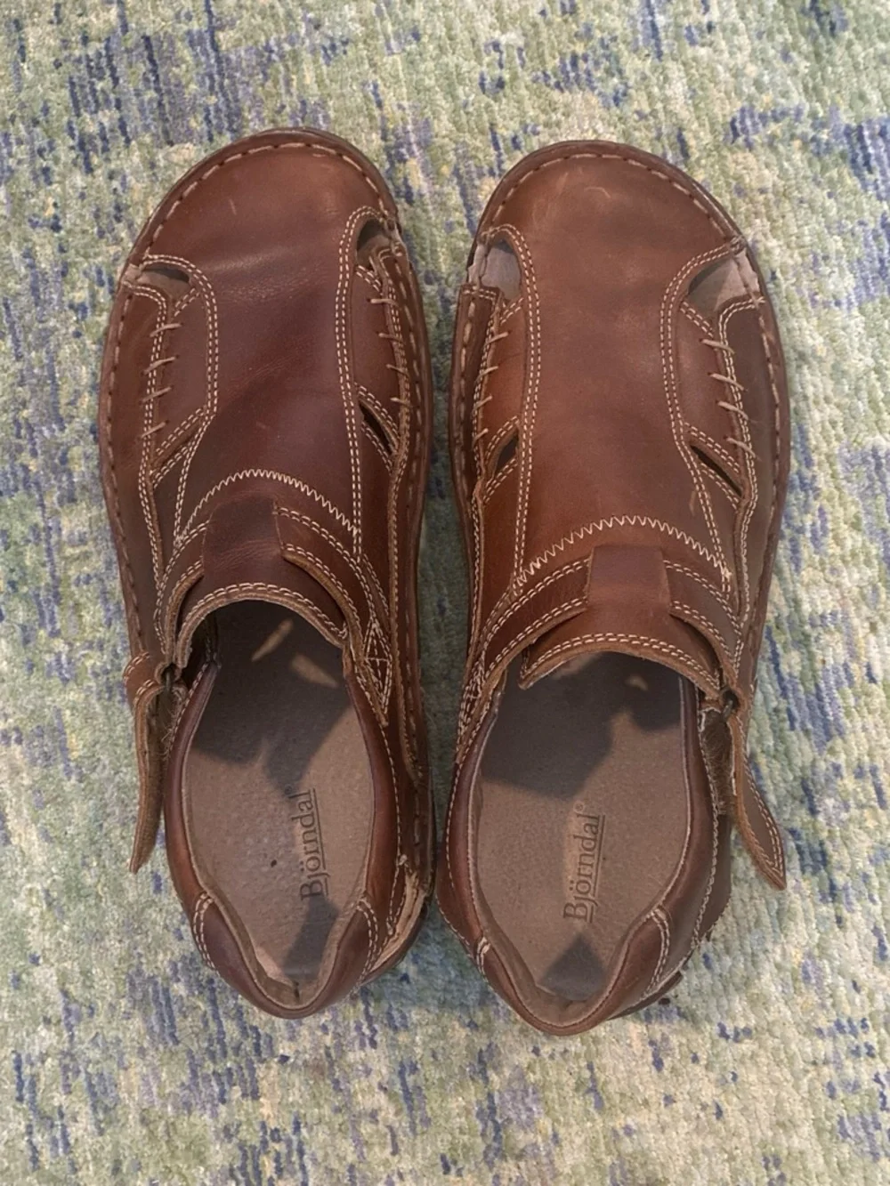 Brown Leather Men’s Fisherman Sandals